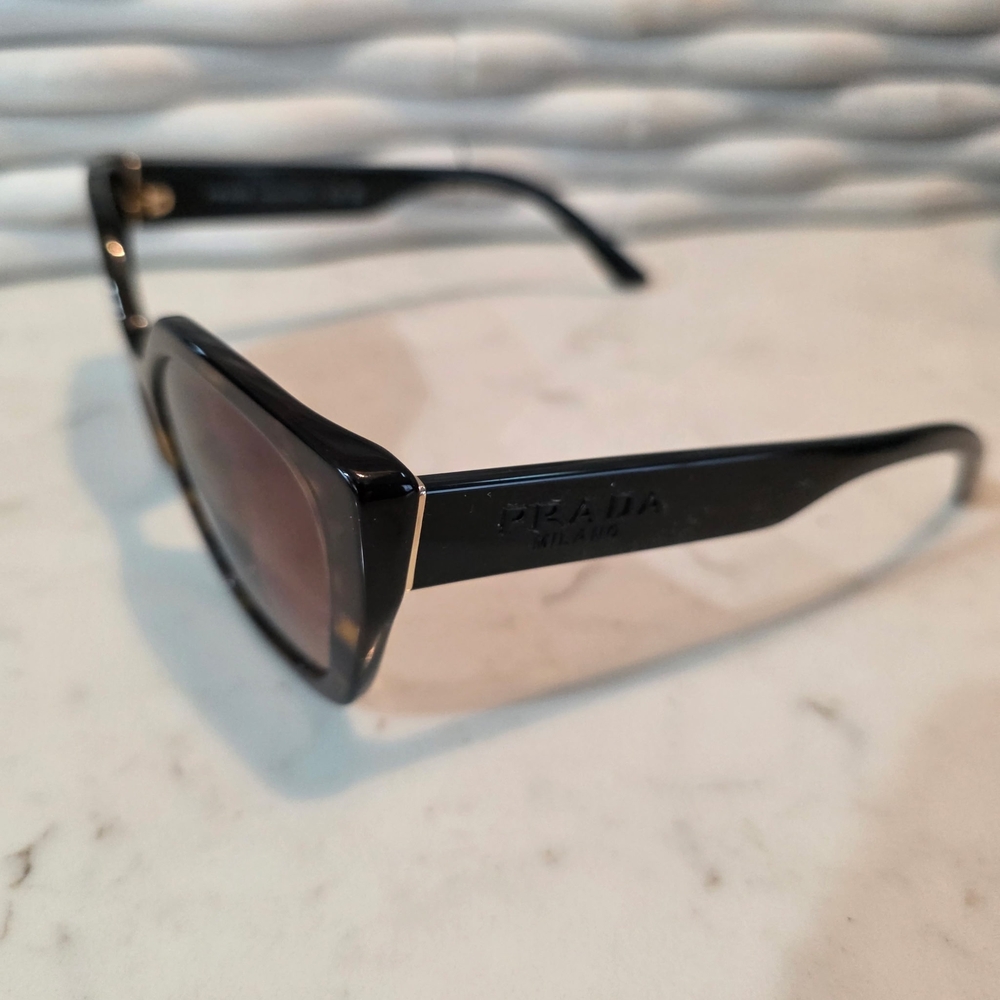 Prada Women's Black Tortoiseshell Sunglasses - PRADA - Picture 5 of 10